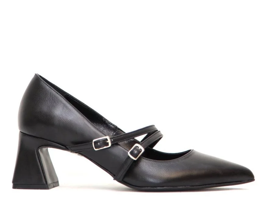 Φωτογραφία προϊόντος: Ellen Shoes Γυναικεία Γόβα 51711 από Δέρμα σε Μαύρο χρώμα