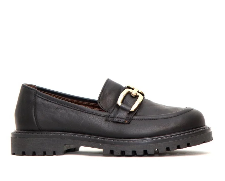 Φωτογραφία προϊόντος: Anteos Shoes 2026-902 Γυναικεία Loafers από Δέρμα σε Μαύρο χρώμα