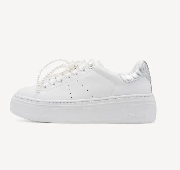 Φωτογραφία προϊόντος: Tamaris 1-23755-45-171 Γυναικεία Sneakers σε Λευκό - Πέρλα χρώμα