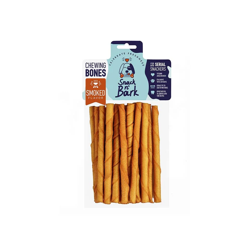 Φωτογραφία προϊόντος: Snack n' Bark Snack n Bark Twisted Stick Καπνιστό 12.5cm 5-7gr 20τμχ