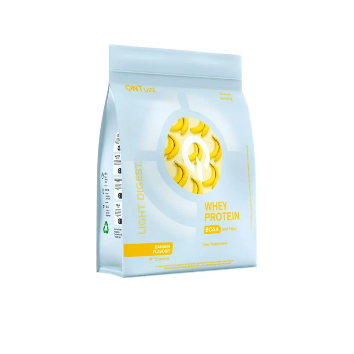 Φωτογραφία προϊόντος: QNT Light Digest Whey Protein Banana 500g
