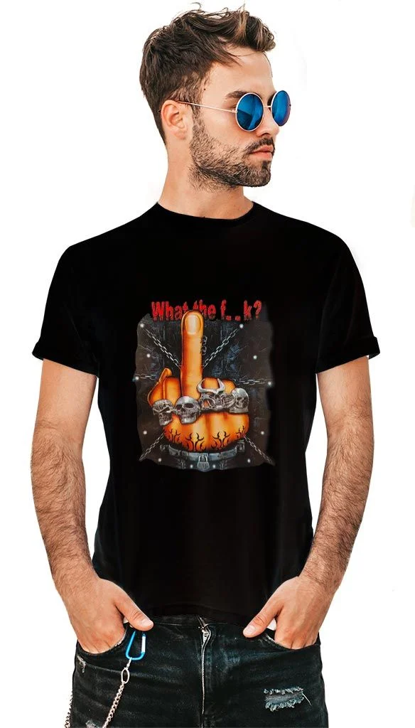 Φωτογραφία προϊόντος: Prime T-Shirt Μαύρο με σχέδιο The Finger 4830