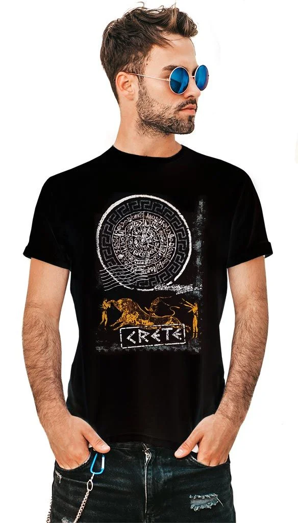 Φωτογραφία προϊόντος: Prime T-Shirt Μαύρο με σχέδιο Κρήτη 1192