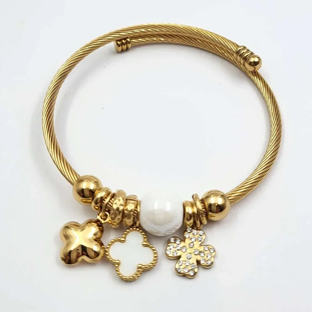 Φωτογραφία προϊόντος: OEM Clover charms gold bracelet