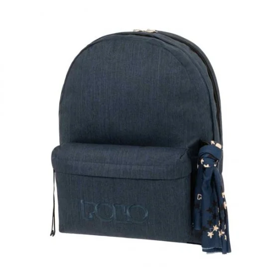 Φωτογραφία προϊόντος: POLO ΣΑΚΙΔΙΟ ORIGINAL DOUBLE SCARF ΣΚΟΥΡΟ ΜΠΛΕ 901235 - 5101 (2024)