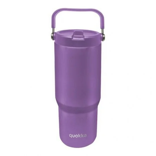 Φωτογραφία προϊόντος: Quokka Handled Tumbler Θερμός BPA Free 860ml Μωβ Amethyst Purple με Καλαμάκι και Λαβή 40344
