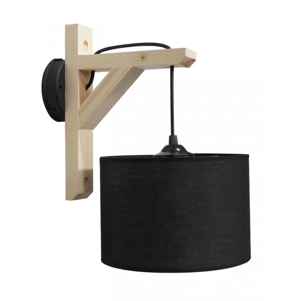 Φωτογραφία προϊόντος: Heronia HKF-03AP WOOD ΜΑΥΡΟ-NATURAL ΑΠΛΙΚΑ Ε/27 ΞΥΛΟ-ΑΜΠΑΖΟΥΡ