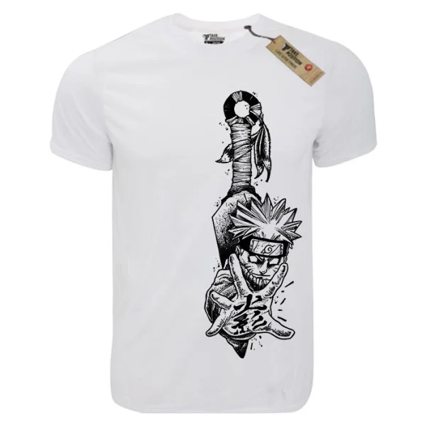 Φωτογραφία προϊόντος: TakePosition Μπλουζάκι ανδρικό unisex T-cool λευκό Anime Naruto Knife, 900-1015b