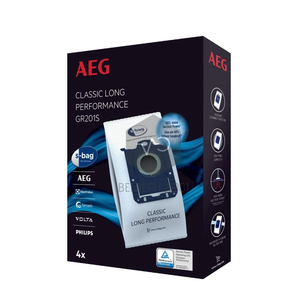 Φωτογραφία προϊόντος: AEG 900168474 Σακούλες Σκούπας 4τμχ GR201S