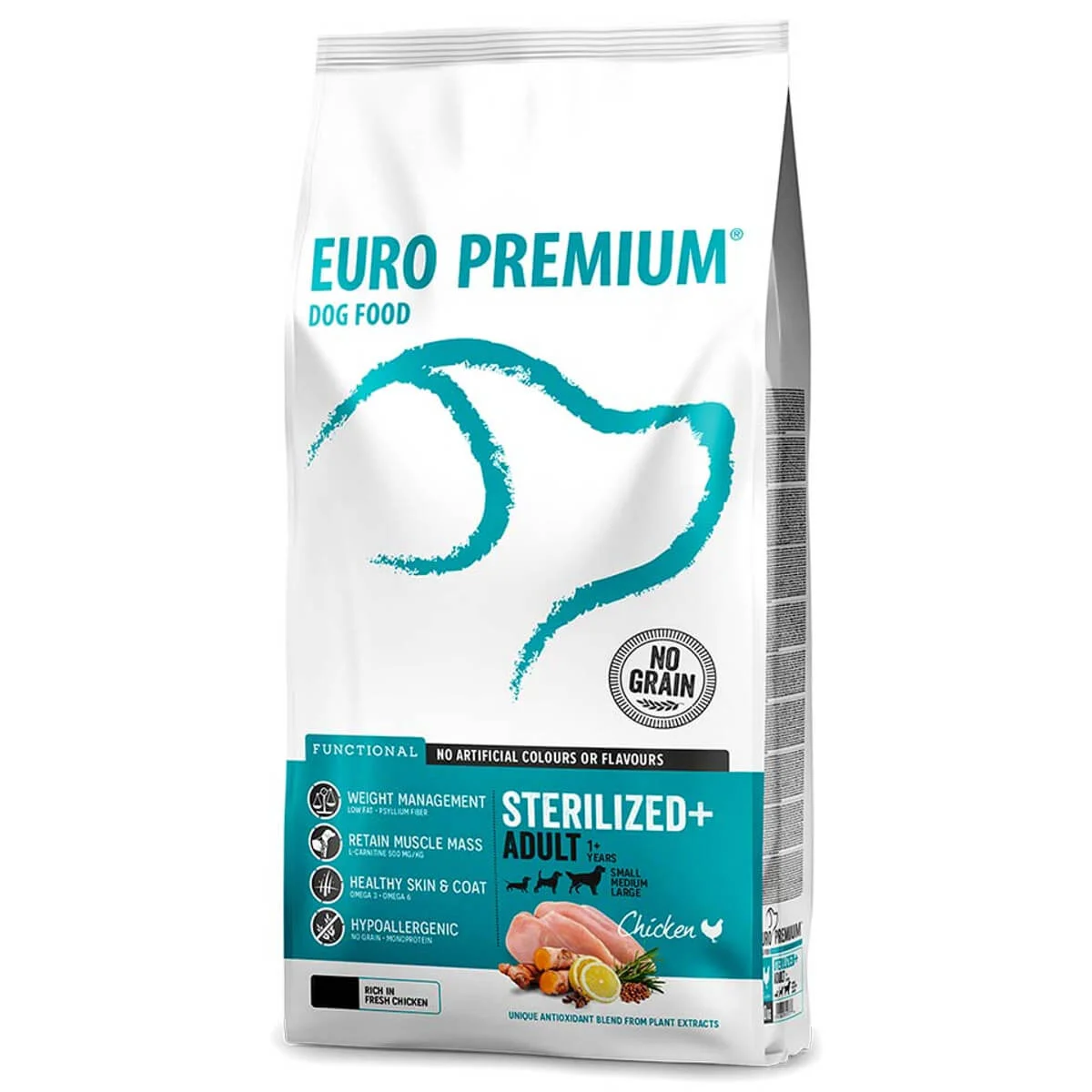 Φωτογραφία προϊόντος: EuroPremium Functional Adult Sterilized Φρέσκο Κοτόπουλο - 10kg