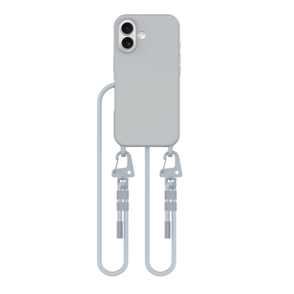 Φωτογραφία προϊόντος: Tech-Protect Θήκη με Κορδόνι MagNecklace MagSafe iPhone 16 Crayon Grey