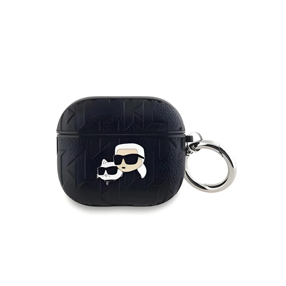 Φωτογραφία προϊόντος: Karl Lagerfeld Θήκη PU Embossed Karl and Choupette Heads Case for AirPods 3 Black