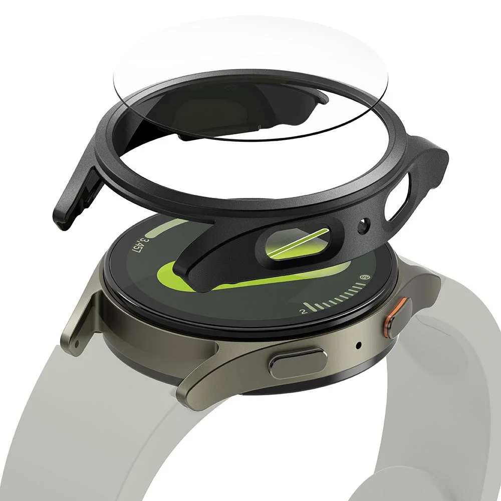 Φωτογραφία προϊόντος: Ringke Θήκη Slim & Tempered Glass Galaxy Watch 7 (44 mm) Titanium Black