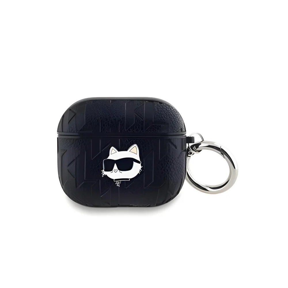 Φωτογραφία προϊόντος: Karl Lagerfeld Θήκη PU Embossed Choupette Head Case for AirPods 3 Black