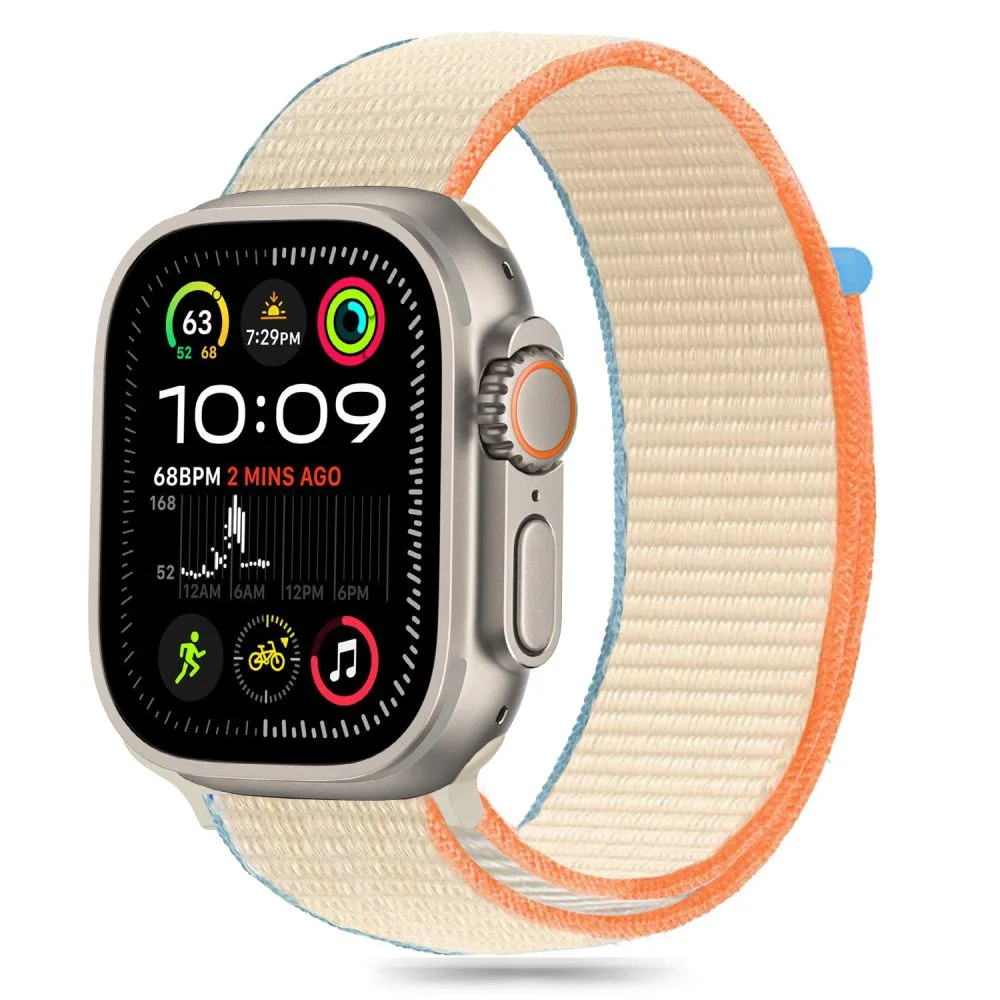 Φωτογραφία προϊόντος: Tech-Protect Λουράκι Nylon Apple Watch 6 / 7 / 8 / 9 / 10 / SE / Ultra 1 / 2 (44 / 45 / 46 / 49mm) Cream