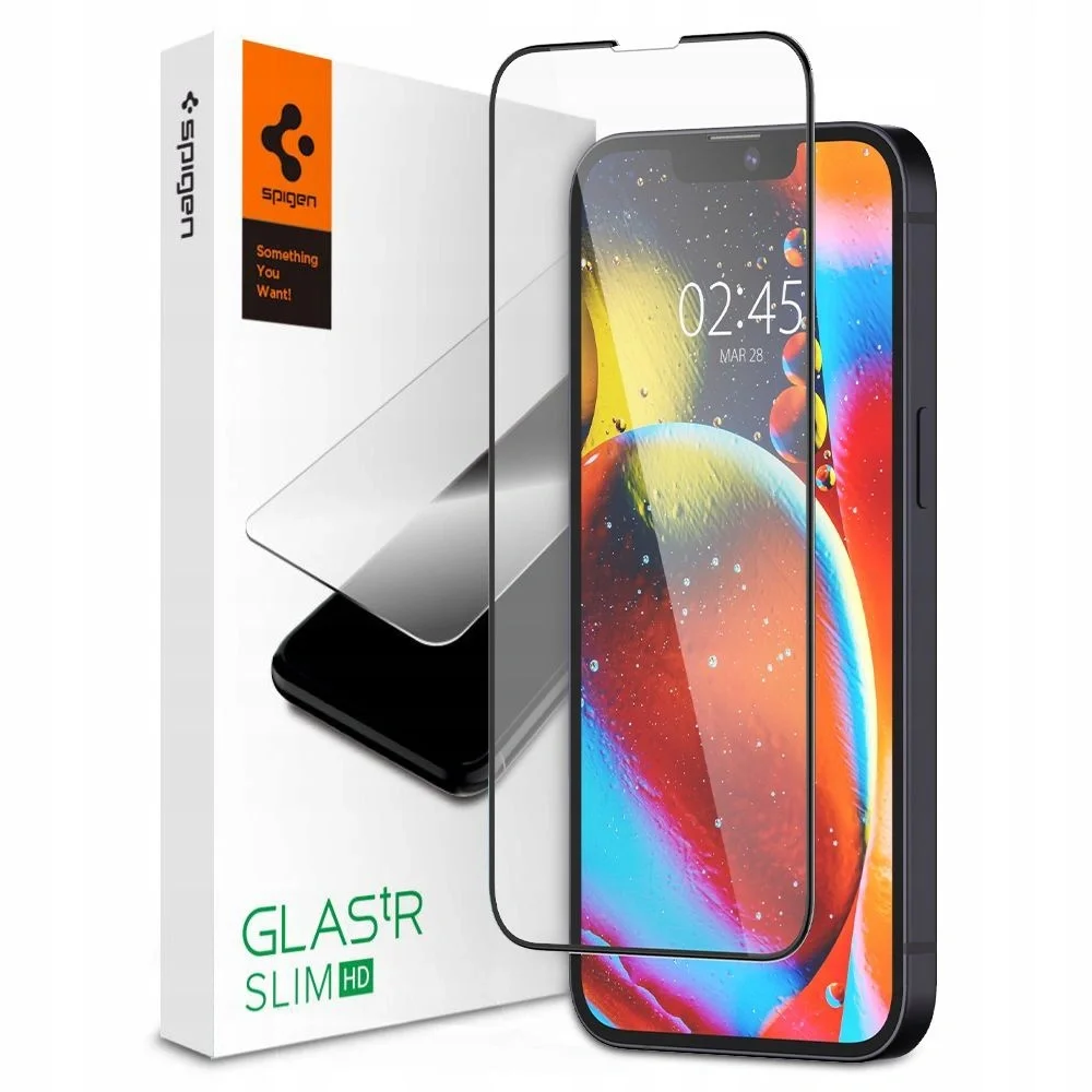 Φωτογραφία προϊόντος: Spigen GLAS.tR Slim Tempered Glass Apple iPhone 13 / 13 Pro / 14 / 16e / 17e Black