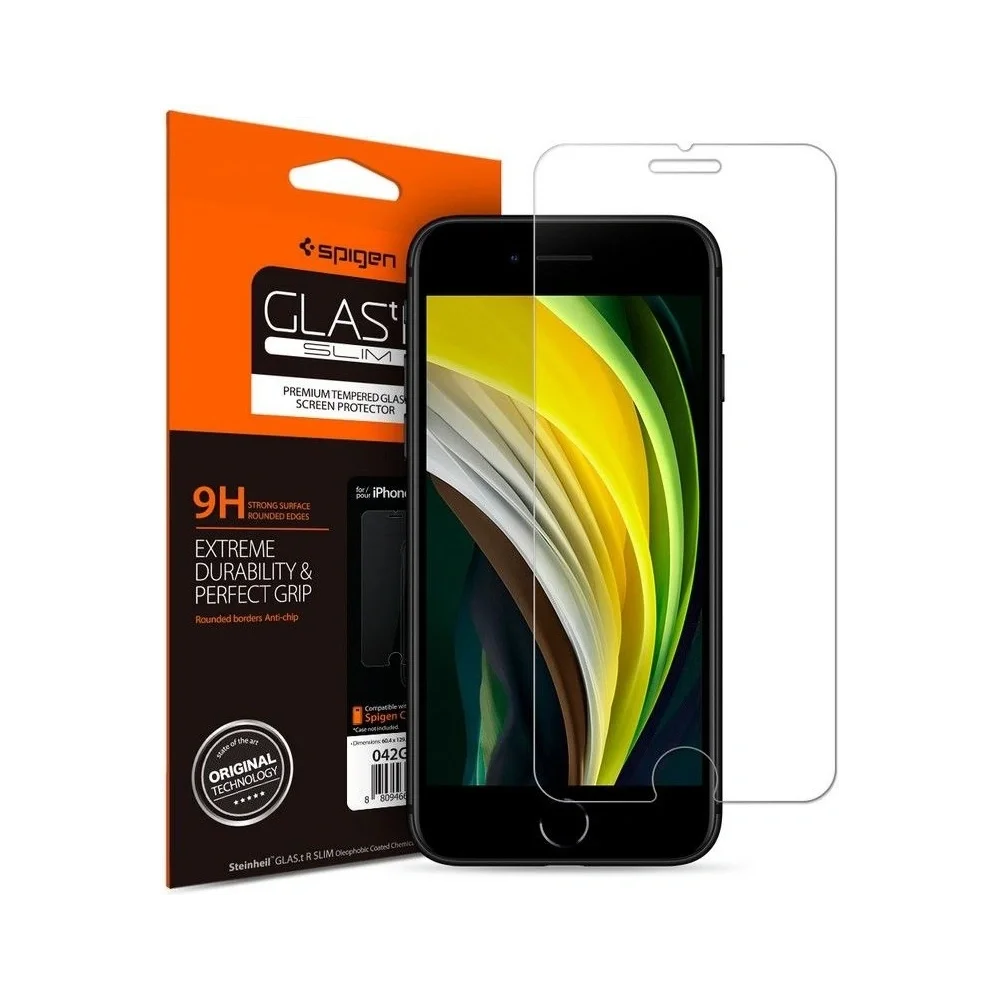 Φωτογραφία προϊόντος: Spigen Glas.tR Slim Tempered Glass Apple iPhone SE 2022 / SE 2020 / 8 / 7 Clear