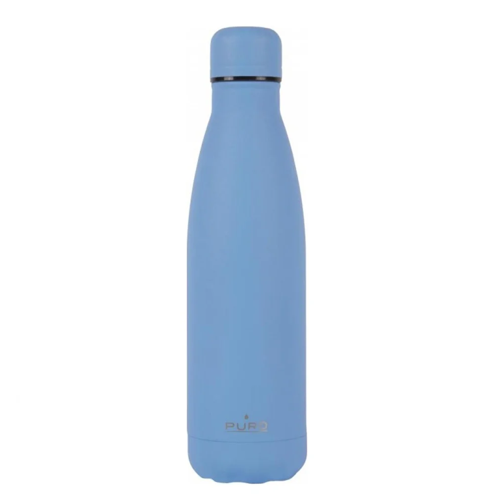 Φωτογραφία προϊόντος: PURO Μπουκάλι Θερμός Hot-Cold Icon Bottle 500ml Powder Coating Formentera Blue