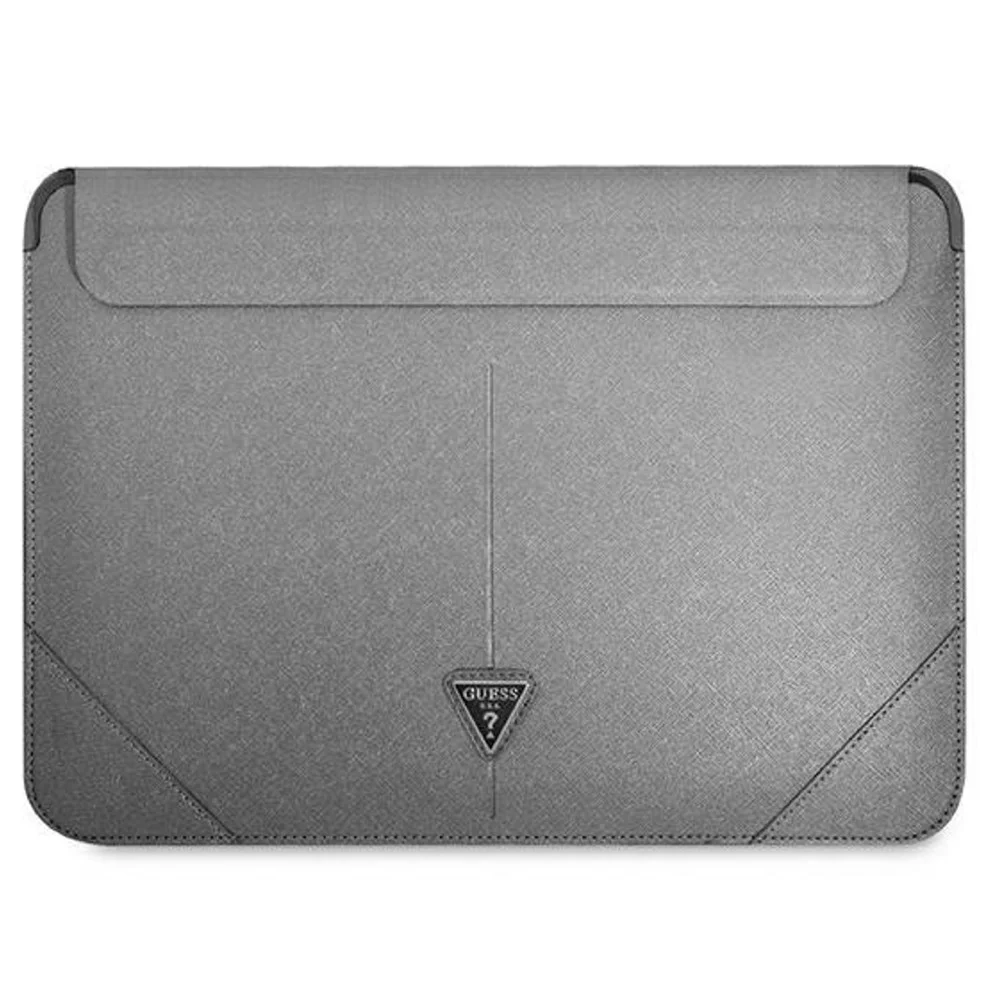 Φωτογραφία προϊόντος: Guess Θήκη Saffiano Triangle Logo Macbook / Laptop έως 16" Silver