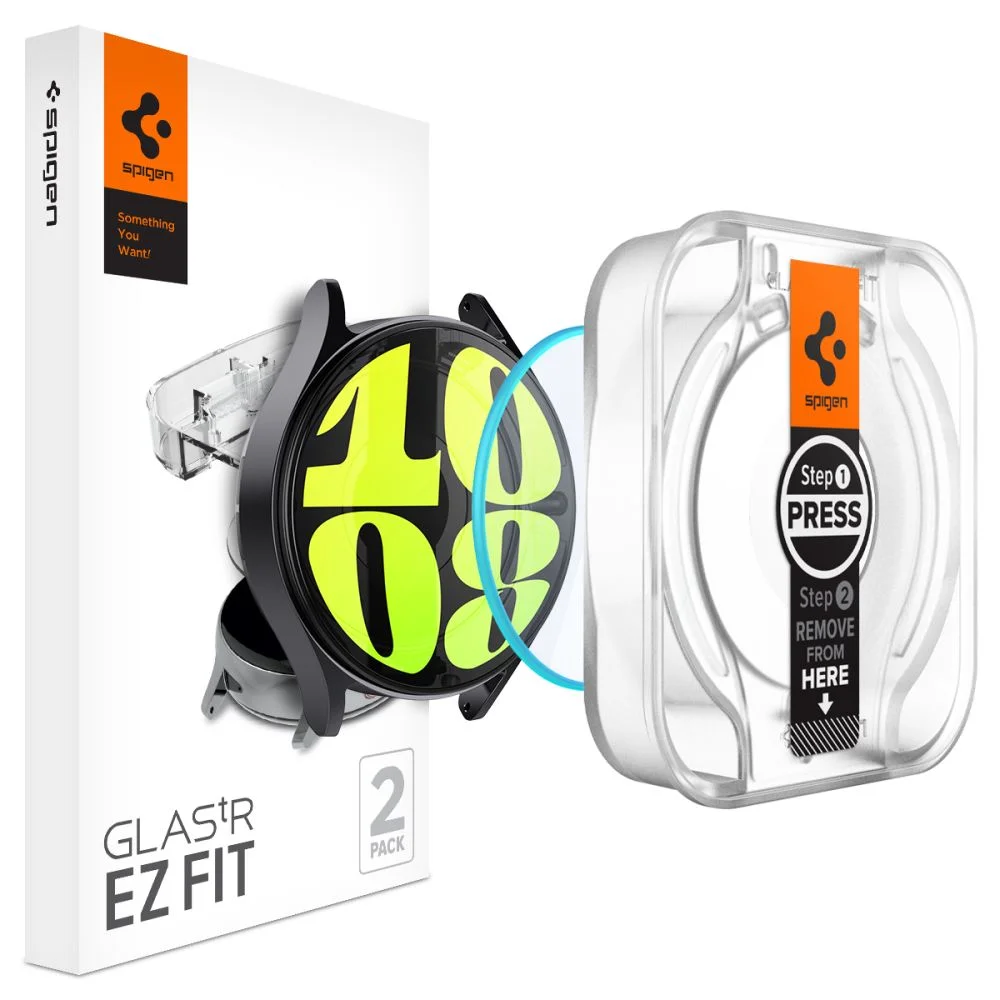 Φωτογραφία προϊόντος: Spigen Glas.tr ”Ez-Fit” 2-Pack Tempered Glass Galaxy Watch 7 (44 mm) Clear