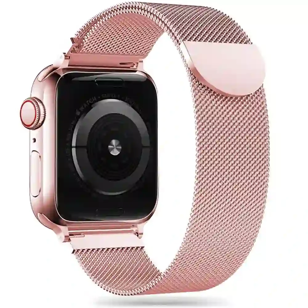Φωτογραφία προϊόντος: Tech-Protect Μεταλλικό Λουράκι Apple Watch Milaneseband Apple Watch 8 / 9 / 10 / 11 / SE (40 / 41 / 42mm) Rose Gold