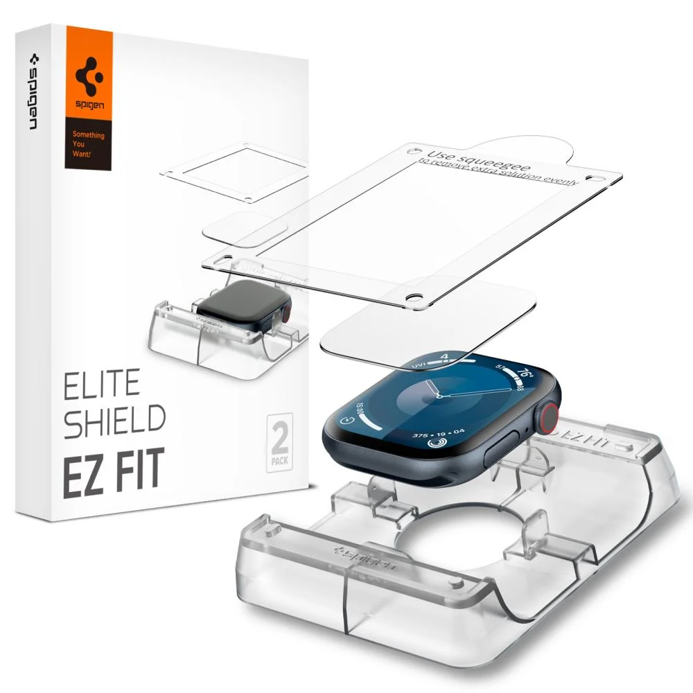 Φωτογραφία προϊόντος: Spigen Elite Shield EZ Fit (2 pack) Apple Watch 10 (46mm) Clear