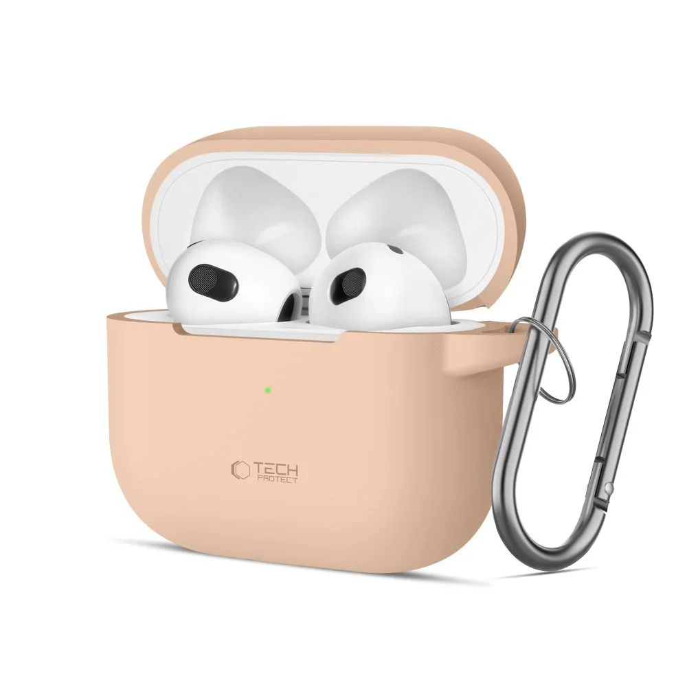 Φωτογραφία προϊόντος: Tech-Protect Θήκη Σιλκόνης Hook Apple AirPods 3 Caffe Latte