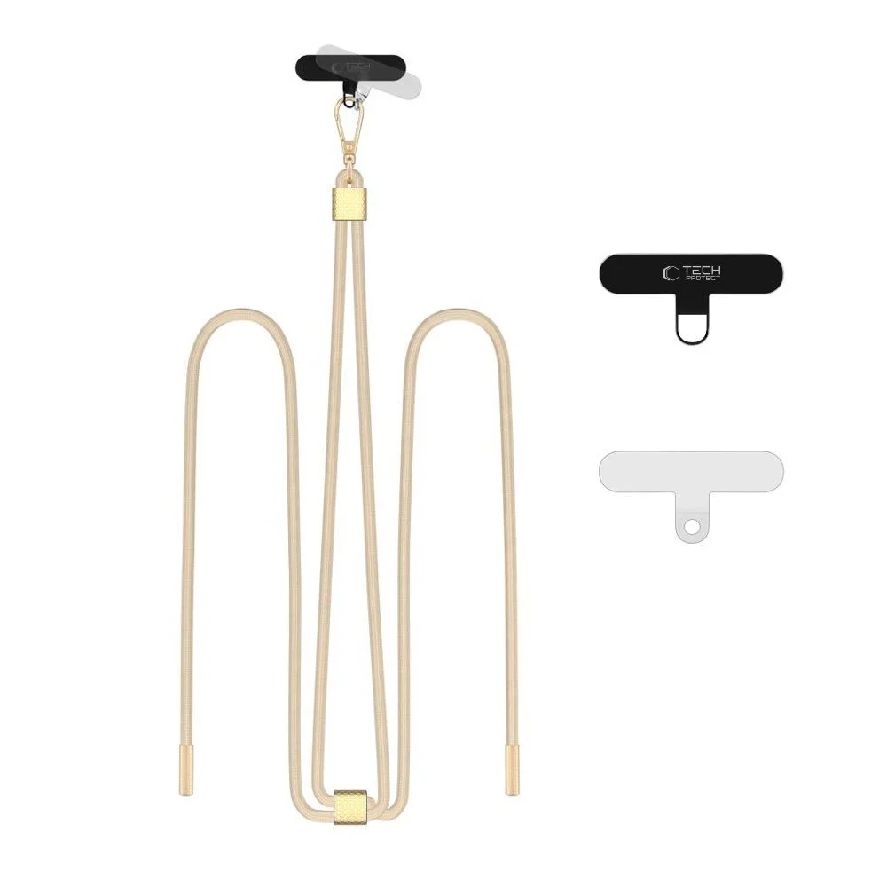 Φωτογραφία προϊόντος: Tech-Protect Κορδόνι Κινητού Crossbody Beige/Gold