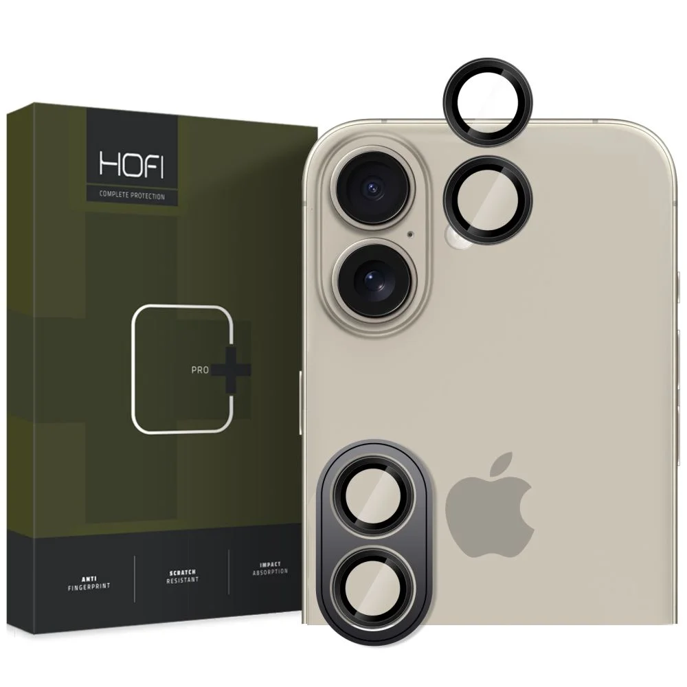 Φωτογραφία προϊόντος: Hofi Camera Protector Tempered Glass Camring Pro+ iPhone 16 / 16 Plus Black