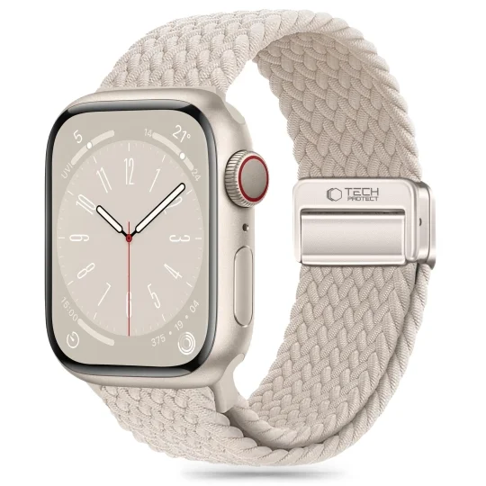 Φωτογραφία προϊόντος: Tech-Protect Λουράκι Nylonmag Apple Watch 4 / 5 / 6 / 7 / 8 / 9 / SE / Ultra 1 / 2 (42 / 44 / 45 / 49 mm) Starlight