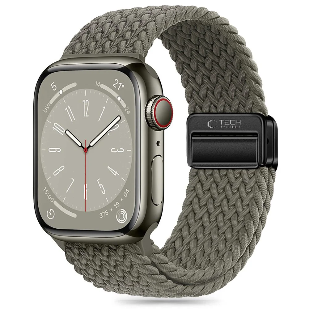 Φωτογραφία προϊόντος: Tech-Protect Λουράκι Nylonmag Apple Watch 6 / 7 / 8 / 9 / 10 / SE / Ultra 1 / 2 (44 / 45 / 46 / 49mm) Olive Grey