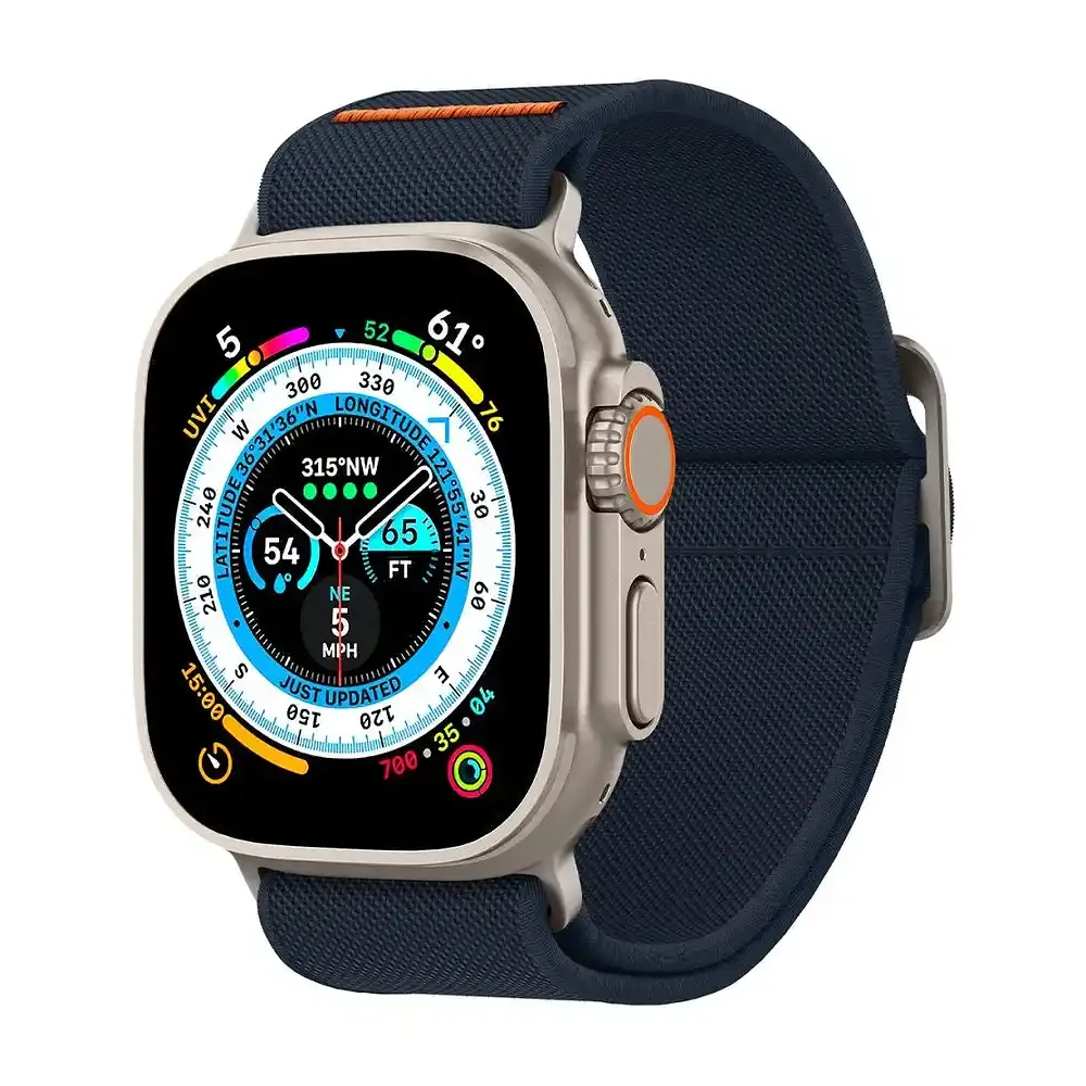Φωτογραφία προϊόντος: Spigen Λουράκι Fit Lite Ultra για Apple Watch 8 / 9 / 10 / 11 / SE / Ultra 1 / 2 (44 / 45 / 46 / 49mm) Navy