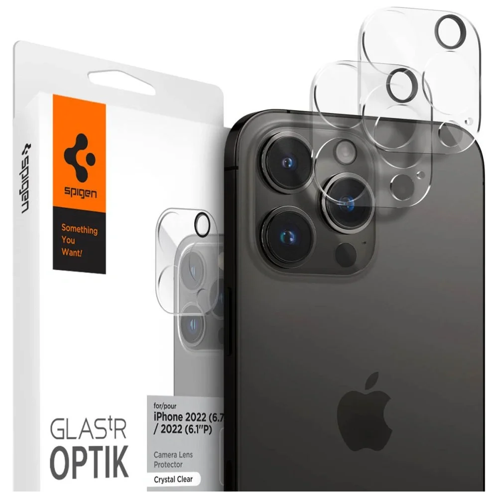 Φωτογραφία προϊόντος: Spigen Glass Optik Tempered Glass 2 Pack iPhone 14 Pro / iPhone 14 Pro Max Clear