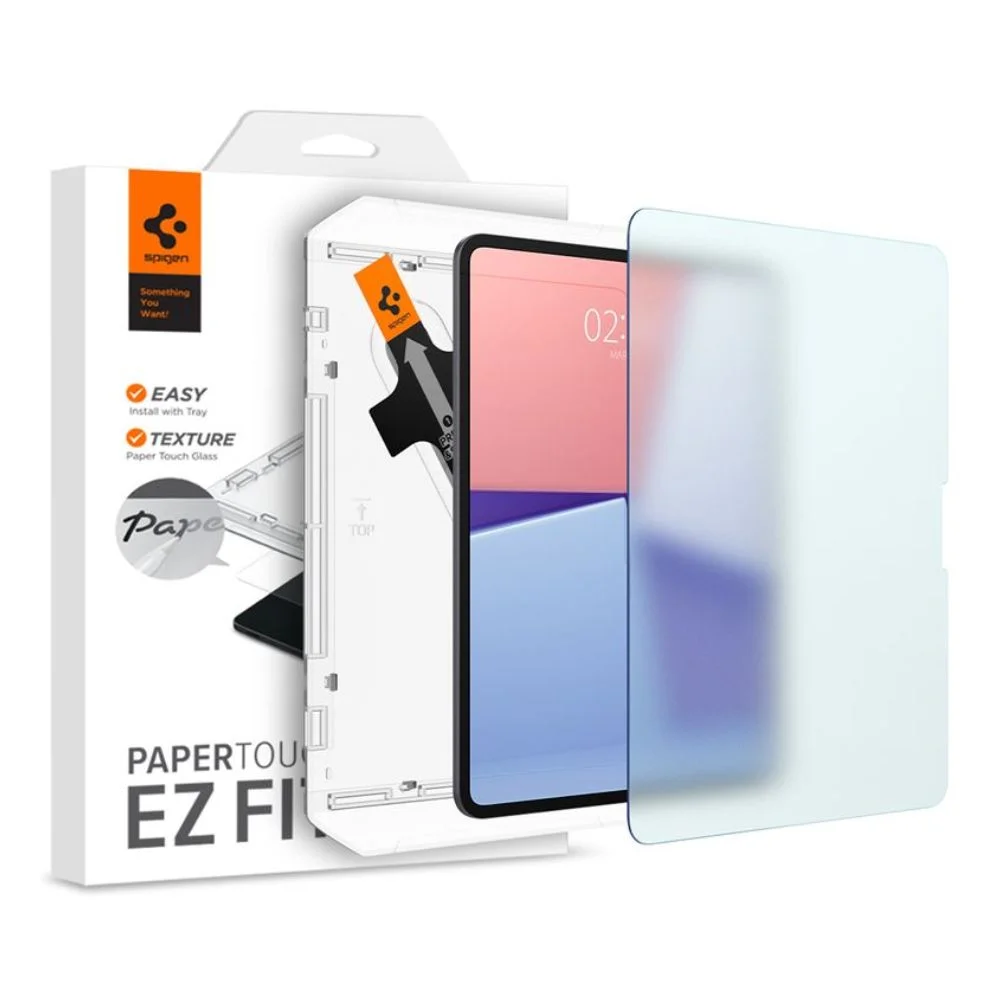 Φωτογραφία προϊόντος: Spigen Paper Touch EZ Fit Tempered Glass iPad Pro 13" 2024