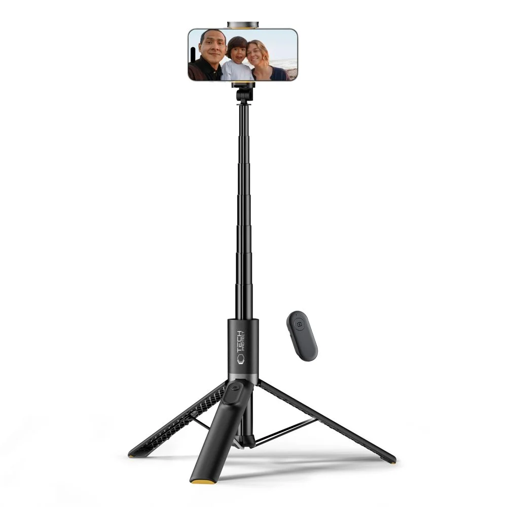 Φωτογραφία προϊόντος: Tech-Protect L08S Bluetooth Selfie Stick - Τρίποδο με Τηλεχειριστήριο Black