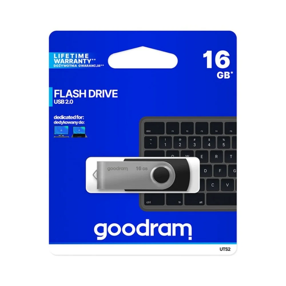 Φωτογραφία προϊόντος: Goodram Flash Drive Twister 16GB USB 2.0 Stick Black