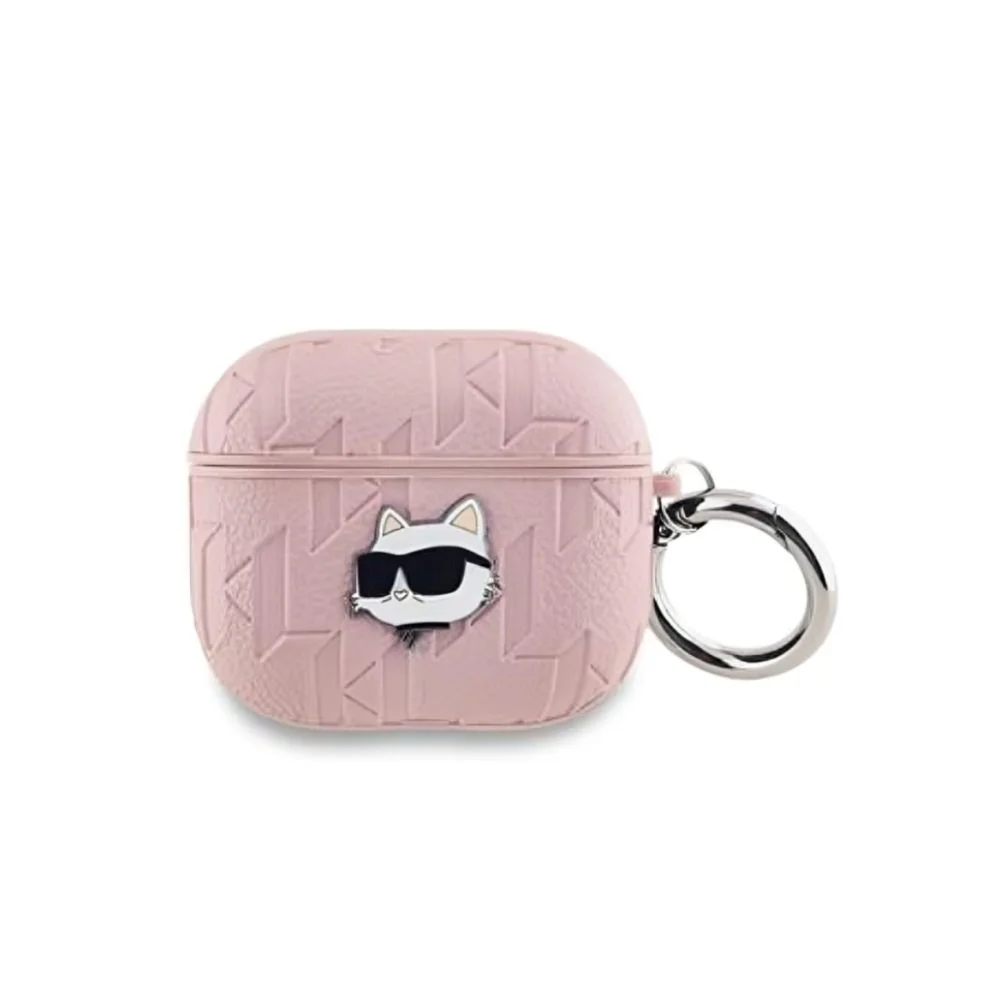 Φωτογραφία προϊόντος: Karl Lagerfeld Θήκη PU Embossed Choupette Head Case for AirPods 3 Pink