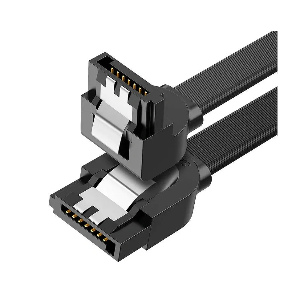 Φωτογραφία προϊόντος: Ugreen Καλώδιο 7-Pin SATA III Αρσενικό - 7-Pin SATA III Αρσενικό Angle (90°) 0.5m Black (30797)