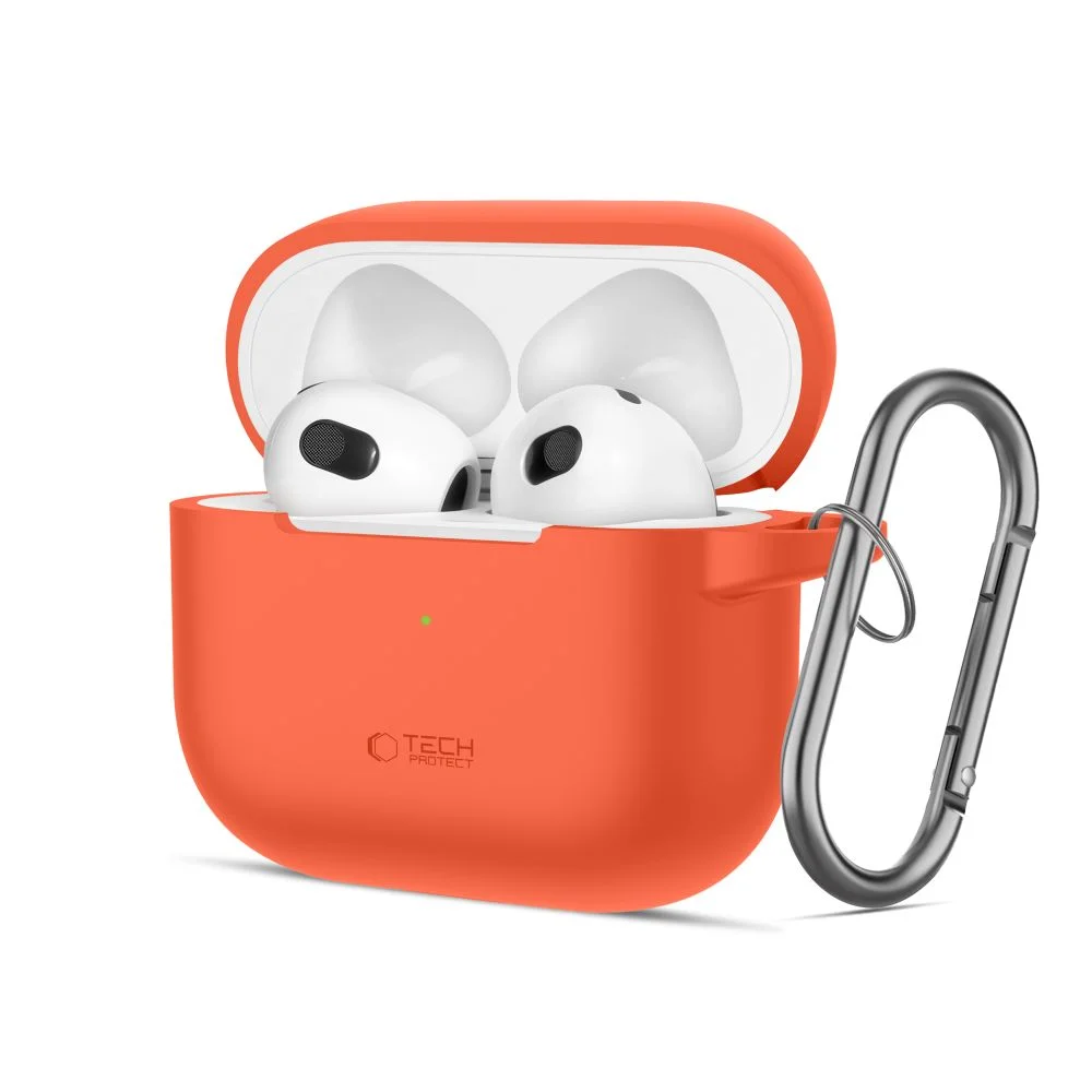 Φωτογραφία προϊόντος: Tech-Protect Θήκη Σιλκόνης Hook Apple AirPods 3 Neon Orange
