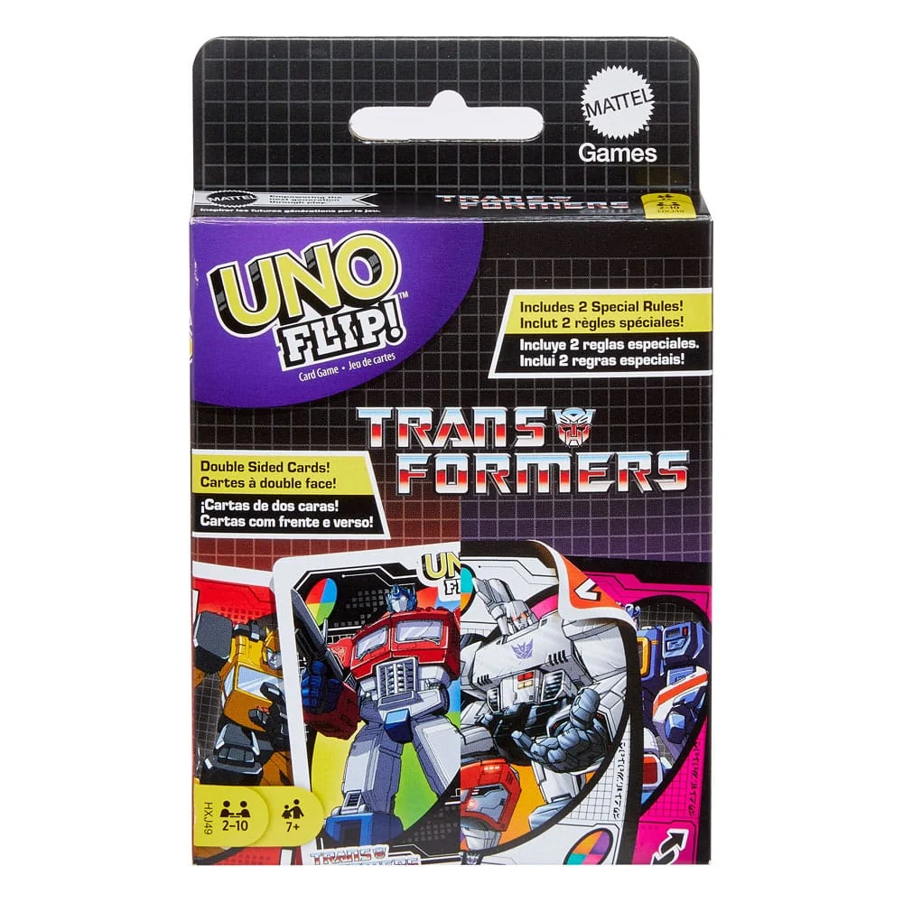 Φωτογραφία προϊόντος: Mattel Transformers UNO Flip! Card Game