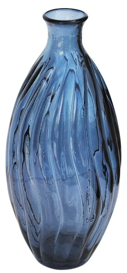 Φωτογραφία προϊόντος: VERANO SPANISH CERAMICS Verano Διακοσμητικό Βάζο Γύάλινο Μπλε 31cm Recycled Ola
