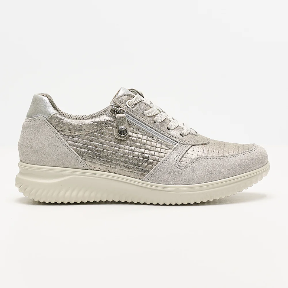 Φωτογραφία προϊόντος: Imac Sneakers Γυναικείο δέρμα/δέρμα Nubuck Ασημί IMA/556040 ACCIAIO/PERLATA