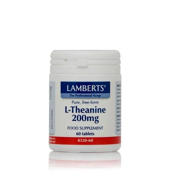 Φωτογραφία προϊόντος: Lamberts L-Theanine 200mg Θειανίνη 60 Tablets