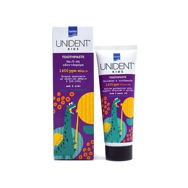 Φωτογραφία προϊόντος: InterMed Unident Kids 1400ppm Bubblegum Toothpaste 50ml