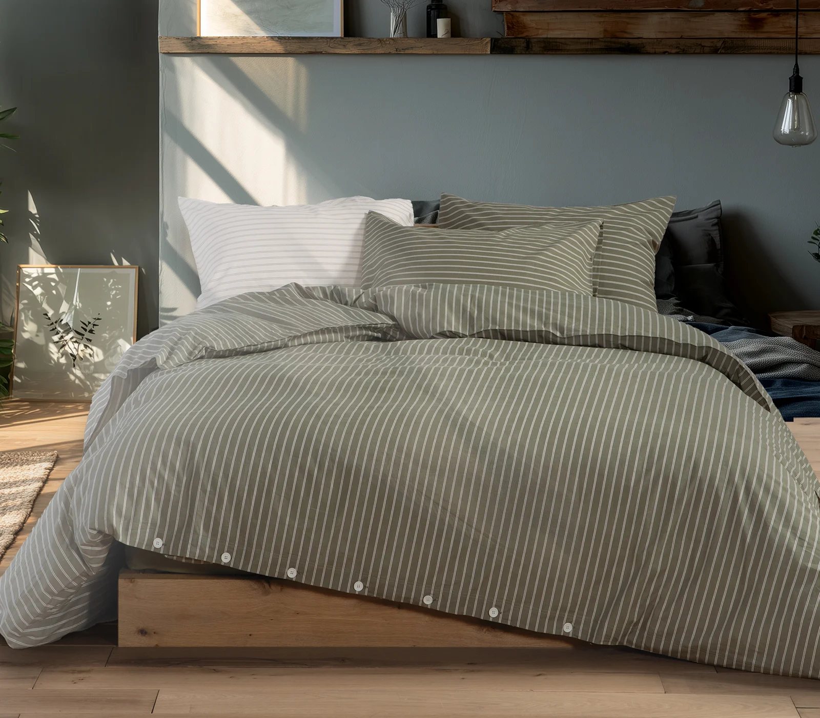 Φωτογραφία προϊόντος: Nautica Nef-Nef Homeware Σεντόνι Σετ King Size Nau Coast 280x270+180x200 GREEN