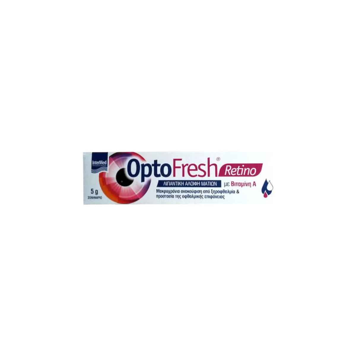 Φωτογραφία προϊόντος: Intermed,Intermed Optofresh - Optonic Intermed OptoFresh Retino Λιπαντική Αλοιφή Ματιών Με Βιταμίνη Α 5gr