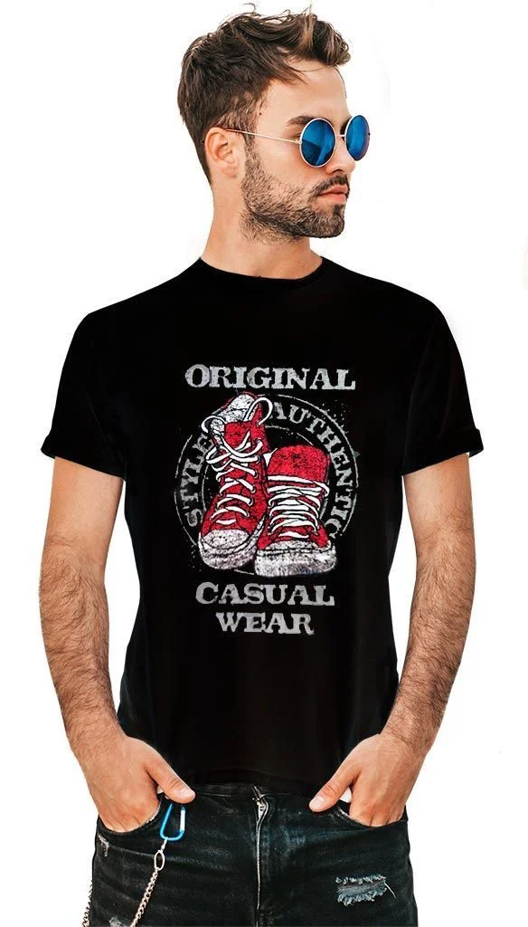 Φωτογραφία προϊόντος: Prime T-Shirt Μαύρο με σχέδιο Sneakers 8638