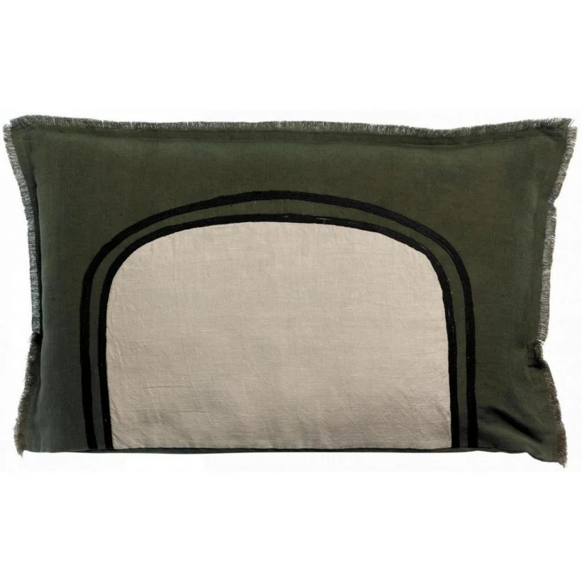 Φωτογραφία προϊόντος: ΜΑΞΙΛΑΡΙ VIVARAISE LALY BICOLORE OLIVE 40x65 50% ΛΙΝΟ 50% ΒΑΜΒΑΚΙ