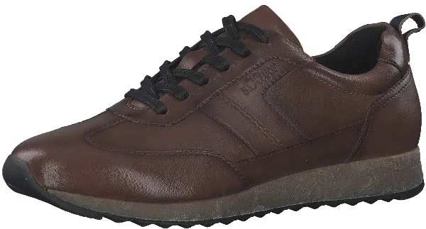 Φωτογραφία προϊόντος: S.oliver ανδρικό sneaker δέρμα καφέ 5-13668-30 305 Cognac