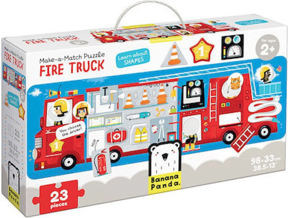 Φωτογραφία προϊόντος: Παιδικό Παζλ Banana Panda - Fire Truck ΠΟΛΥΧΡΩΜΟ